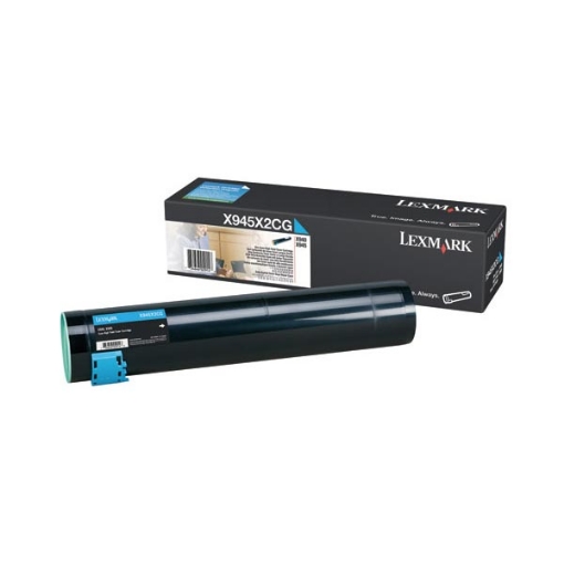 Picture of Lexmark X945X2CG Cyan Toner Cartridge (22000 Yield)