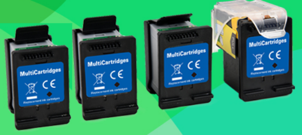 Picture of Ninestar Eco-saver 8278B001 (PG-245XL) Black 1 OEM printhead+4 Eco-Saver tank with new chip (equal to 4 Canon PG245xl Cartridges)